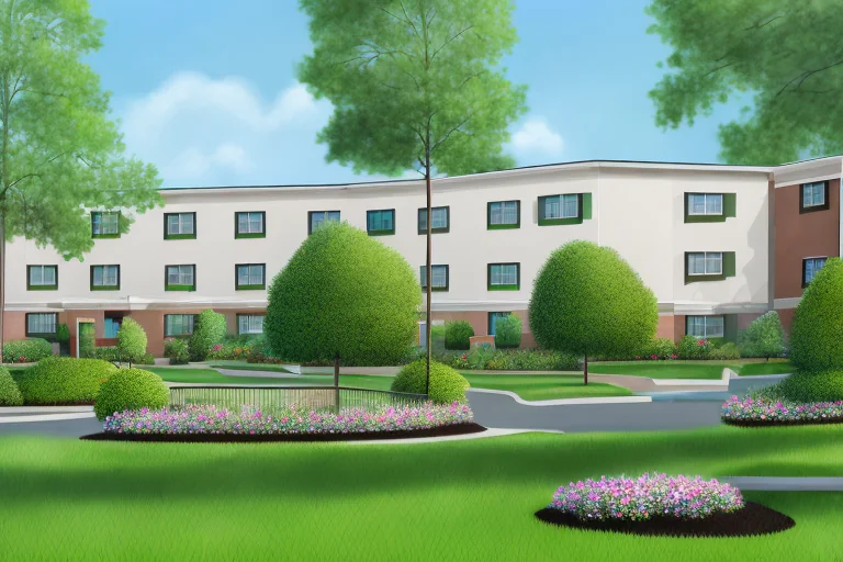 An inviting and well-maintained assisted living facility exterior